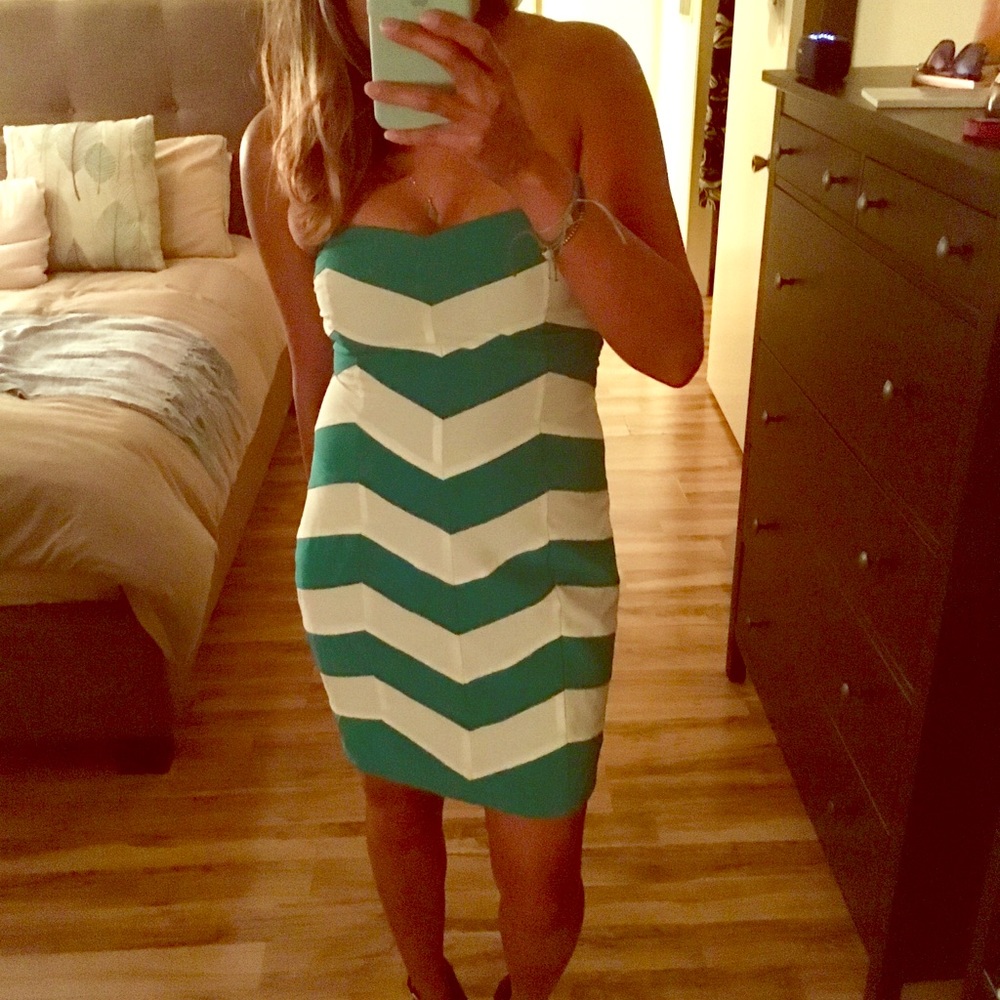 Chevron tube dress
